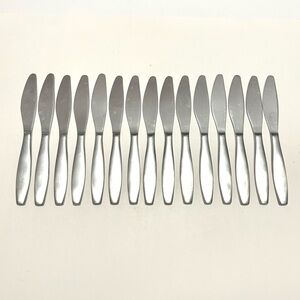 15pc Gourmet Settings Cruise (Stainless) Knives– Modern Curved Design